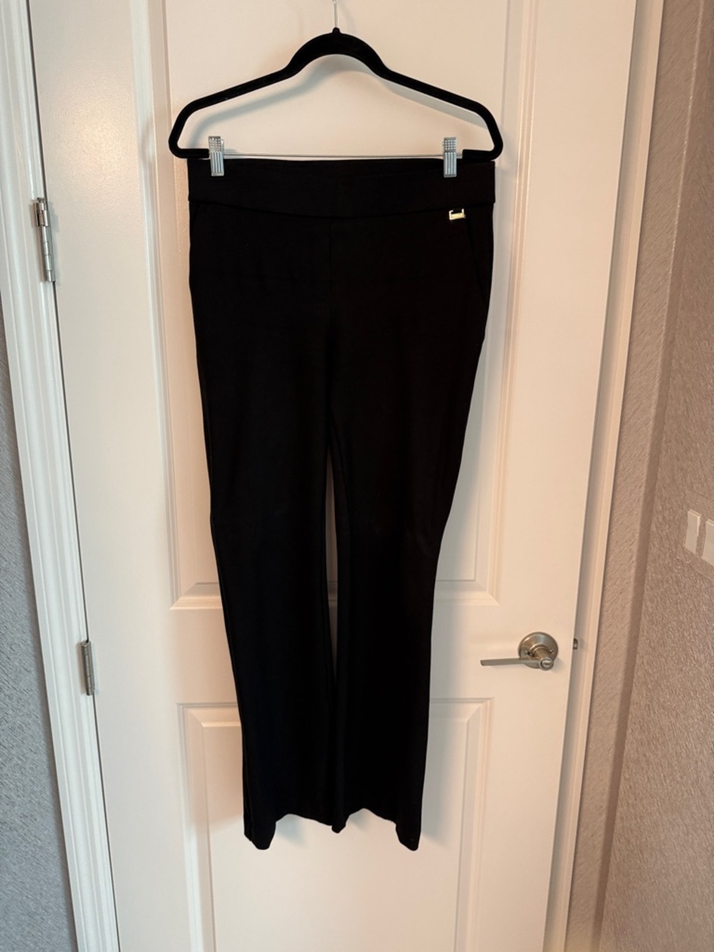 Anne Klein Black Boot-Cut Dress Pants